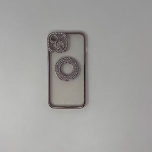 iPhone 14 Chic Rhinestone Phone Case - Pink Brand New!